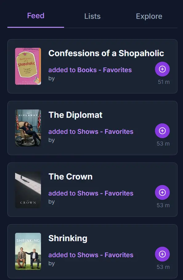 Mobile feed interface